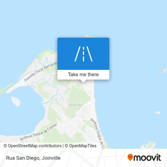 Rua San Diego map