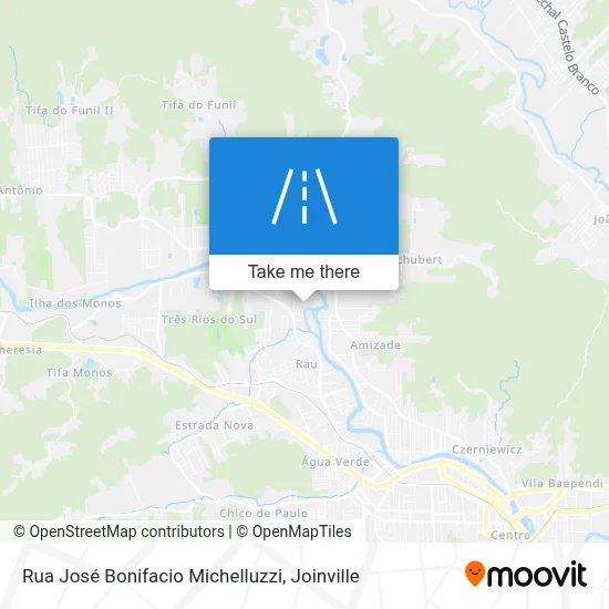 Rua José Bonifacio Michelluzzi map