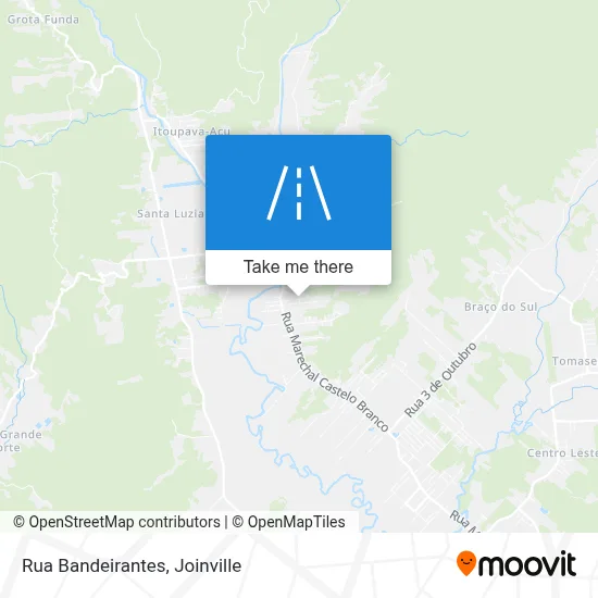 Rua Bandeirantes map
