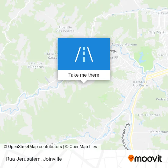 Rua Jerusalem map