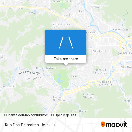 Rua Das Palmeiras map