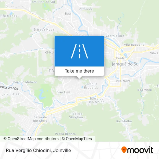 Rua Vergílio Chiodini map