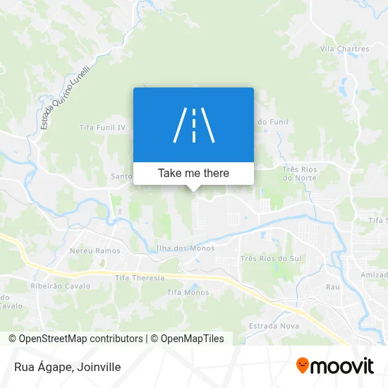 Rua Ágape map