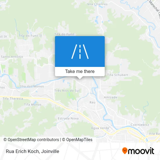 Rua Erich Koch map