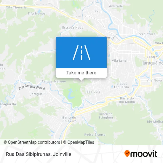 Rua Das Sibipirunas map