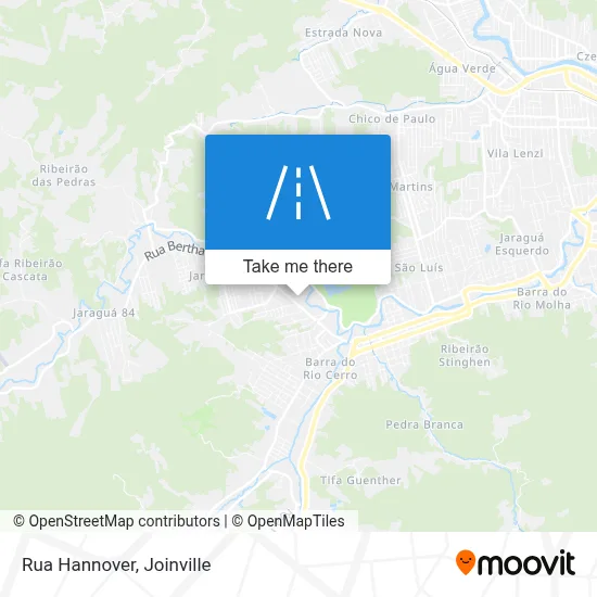 Rua Hannover map