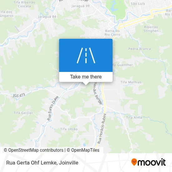Rua Gerta Ohf Lemke map