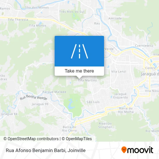 Rua Afonso Benjamin Barbi map