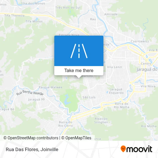Rua Das Flores map