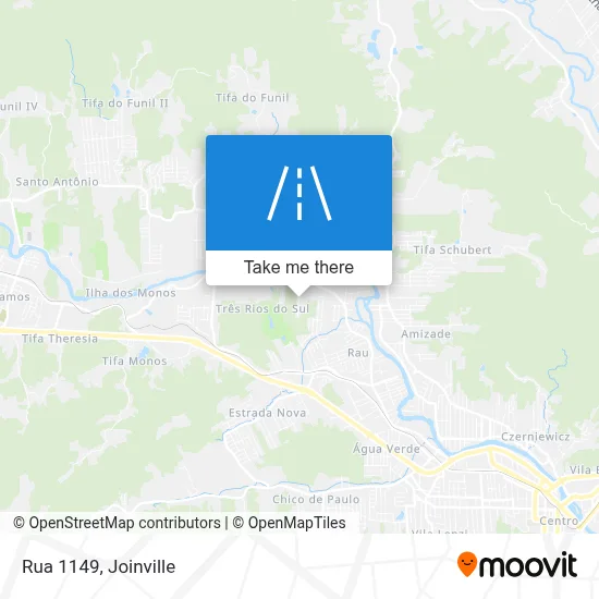 Rua 1149 map