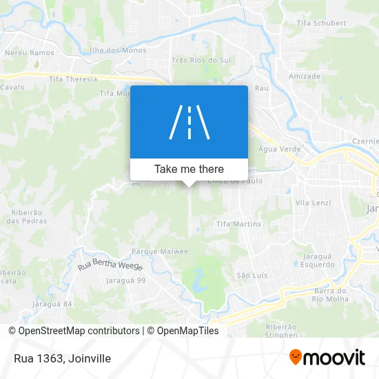 Rua 1363 map