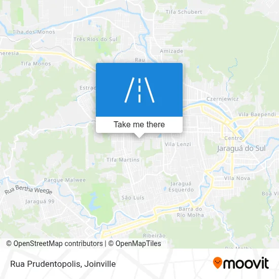 Rua Prudentopolis map