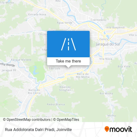 Rua Addolorata Dalri Pradi map