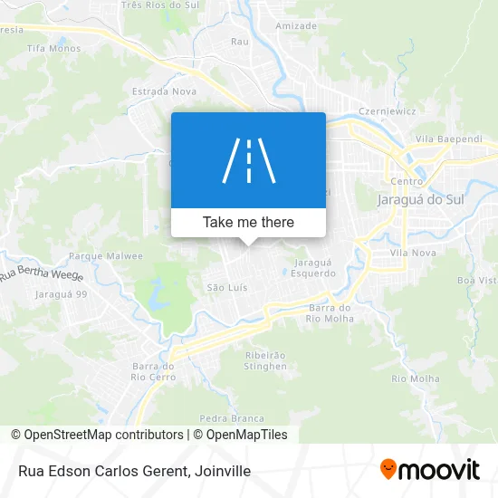 Rua Edson Carlos Gerent map