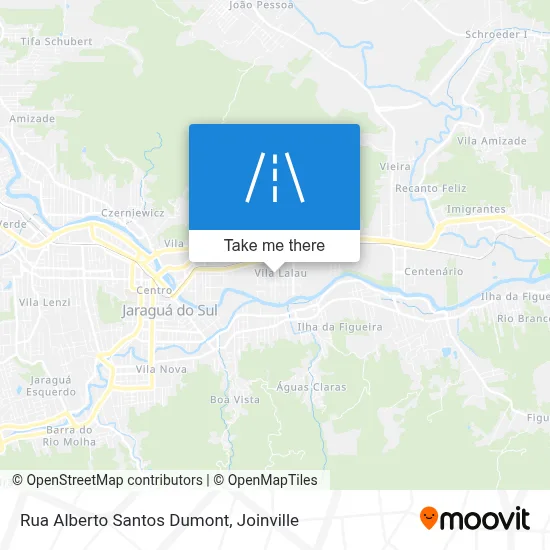 Rua Alberto Santos Dumont map