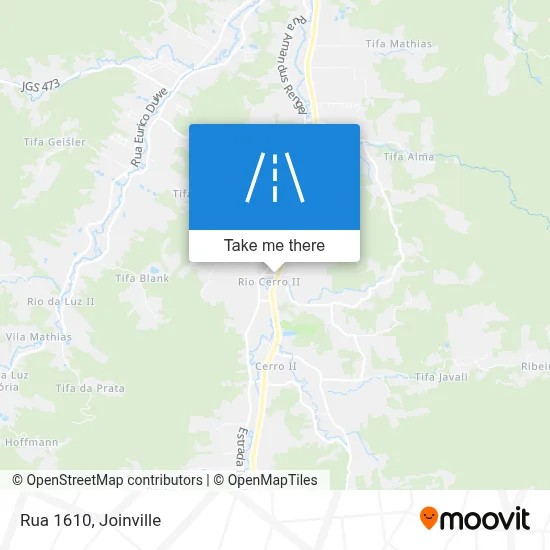 Rua 1610 map