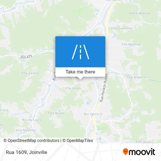 Rua 1609 map