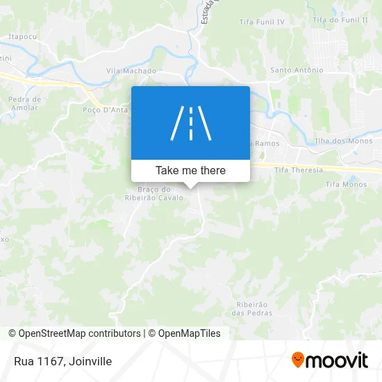 Rua 1167 map