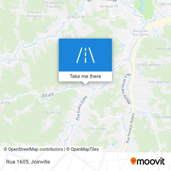 Rua 1605 map