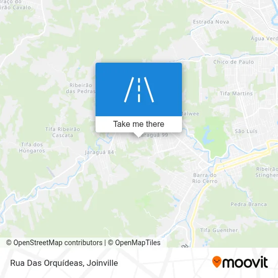 Rua Das Orquídeas map