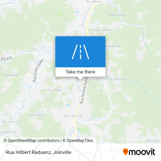 Rua Hilbert Raduenz map