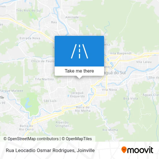 Rua Leocadio Osmar Rodrigues map