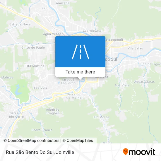 Rua São Bento Do Sul map