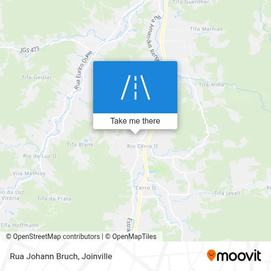 Rua Johann Bruch map
