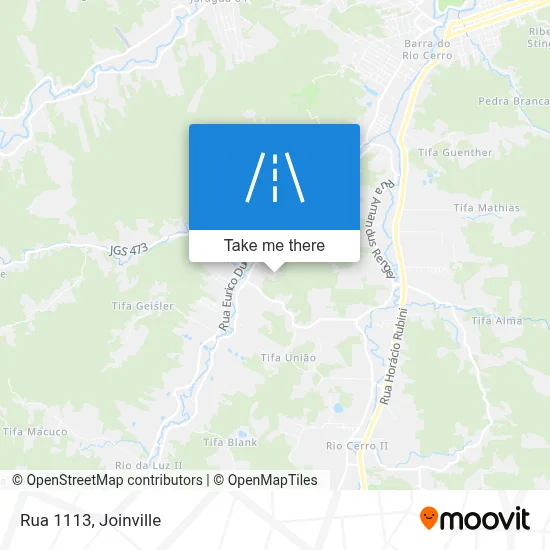 Rua 1113 map
