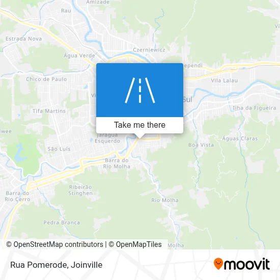 Rua Pomerode map