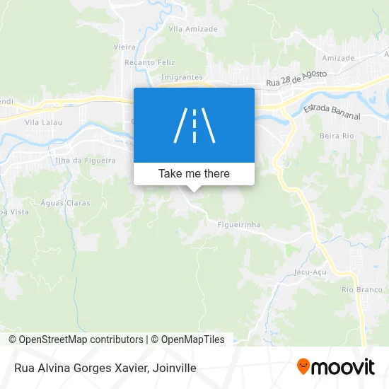 Rua Alvina Gorges Xavier map