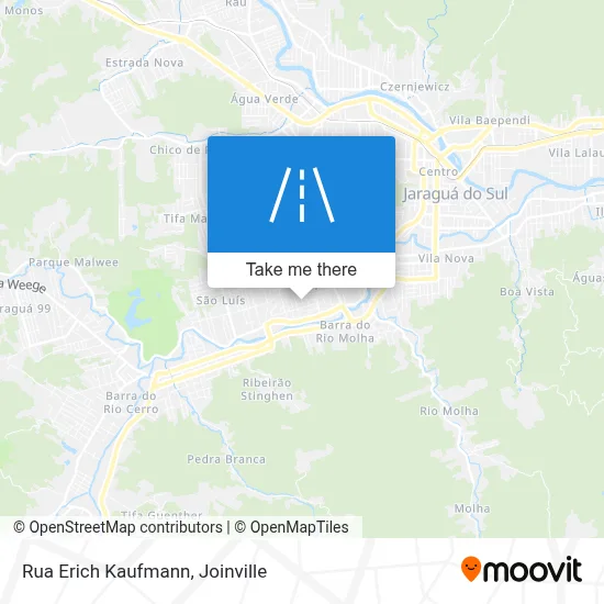 Rua Erich Kaufmann map
