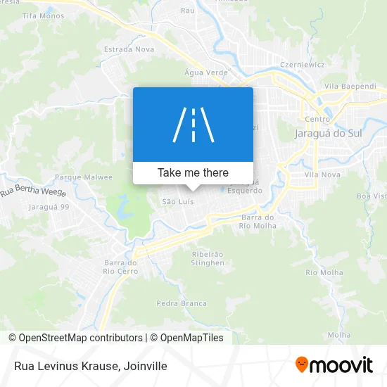 Rua Levinus Krause map