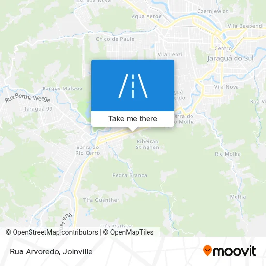 Rua Arvoredo map