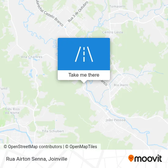 Rua Airton Senna map