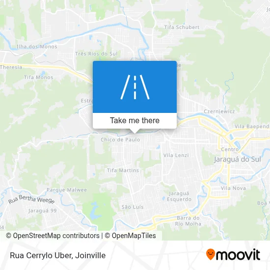 Rua Cerrylo Uber map