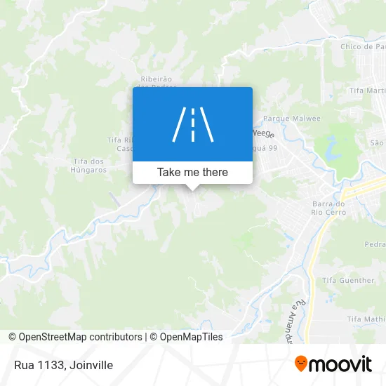Rua 1133 map