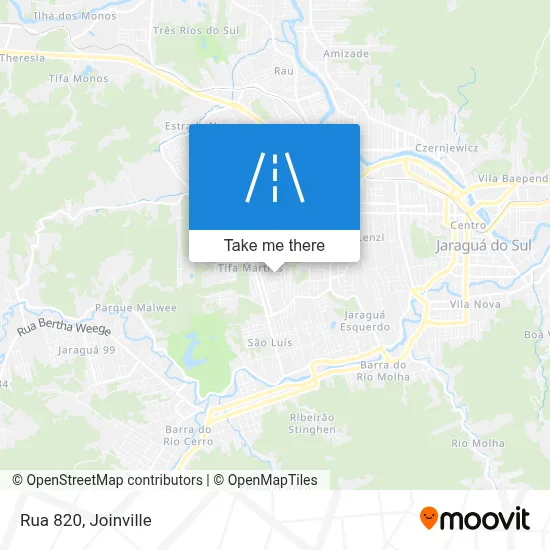 Rua 820 map