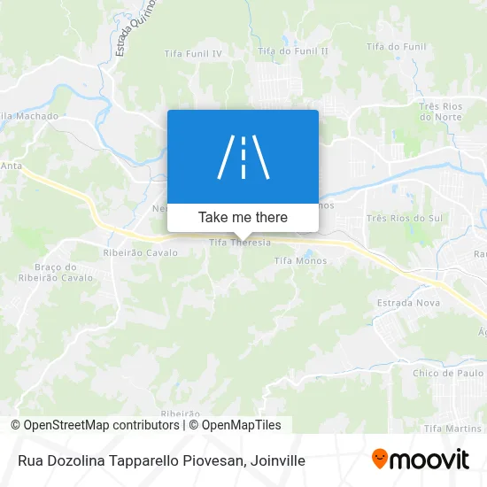 Rua Dozolina Tapparello Piovesan map