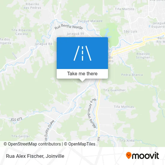 Rua Alex Fischer map
