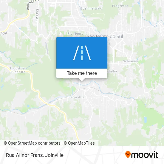 Rua Alinor Franz map