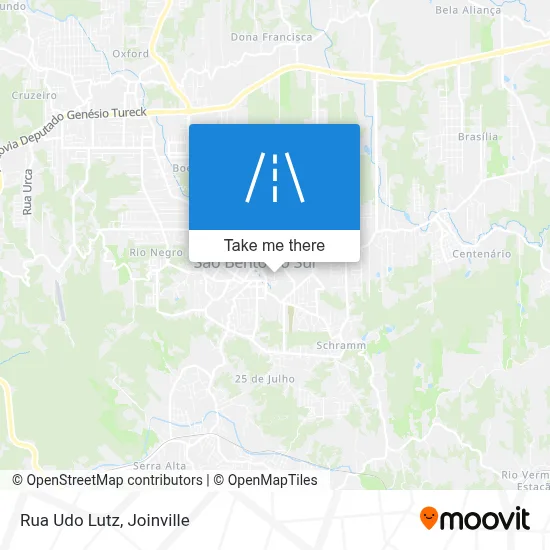 Rua Udo Lutz map