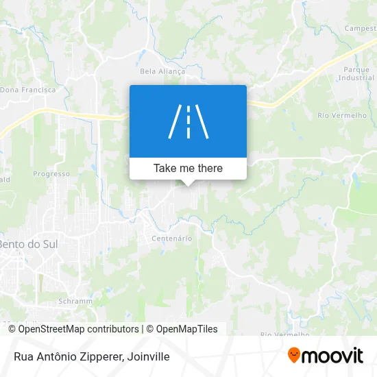 Rua Antônio Zipperer map