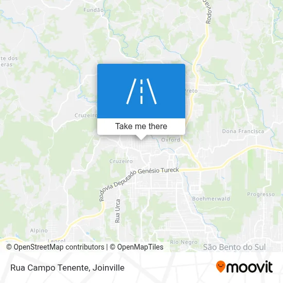 Rua Campo Tenente map