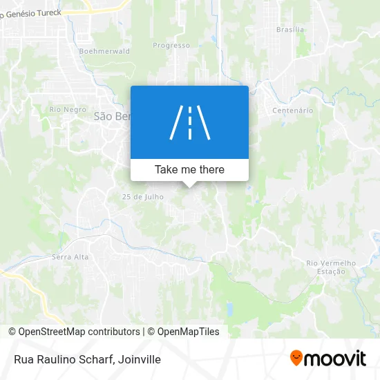 Rua Raulino Scharf map