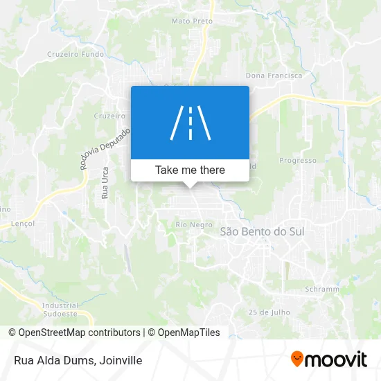 Rua Alda Dums map