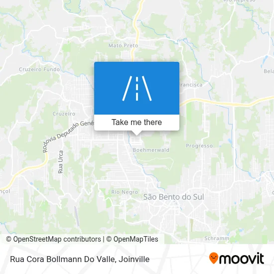 Rua Cora Bollmann Do Valle map