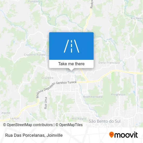 Rua Das Porcelanas map