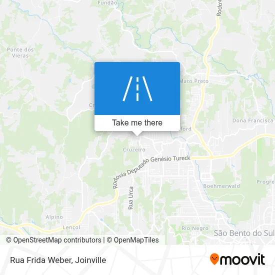 Rua Frida Weber map