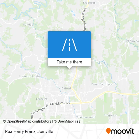 Rua Harry Franz map